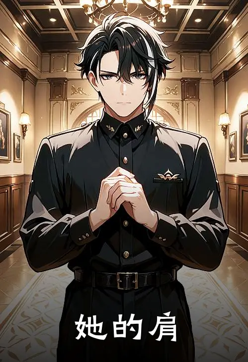 她的肩