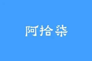 阿拾柒