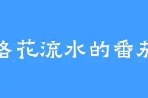 洛花流水的番茄