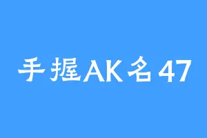 手握AK名47