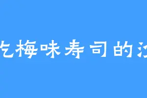 爱吃梅味寿司的沙坤