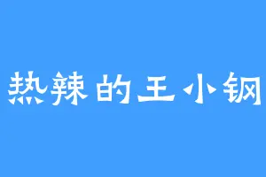 热辣的王小钢