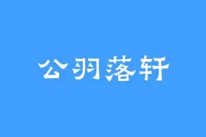 公羽落轩