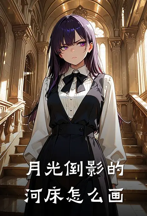 月光倒影的河床怎么画