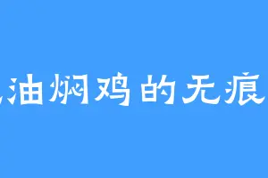 爱吃油焖鸡的无痕公子