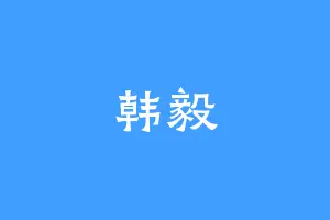 韩毅