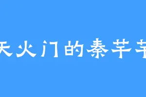 天火门的秦芊芊