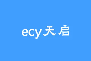 ecy天启