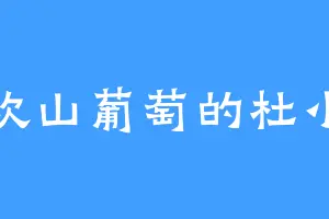 喜欢山葡萄的杜小宝