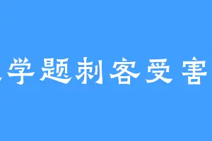 数学题刺客受害者