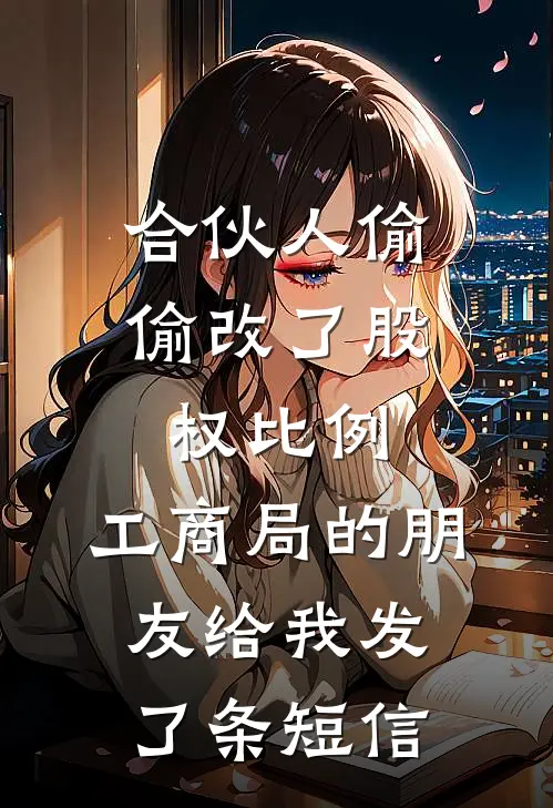 合伙人偷偷改了股权比例，工商局的朋友给我发了条短信(林昭陈志远)全章节在线阅读_林昭陈志远全章节在线阅读