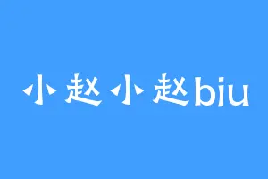 小赵小赵biu