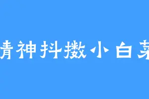 精神抖擞小白菜