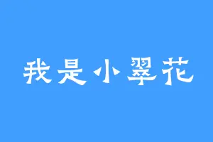 我是小翠花