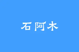 石阿木