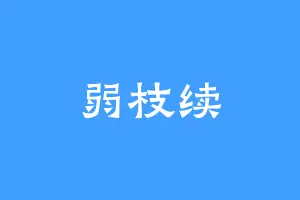 弱枝续