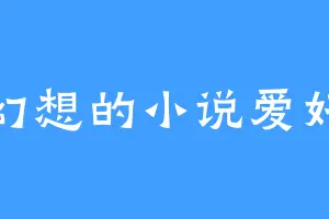 爱幻想的小说爱好者