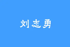 刘志勇