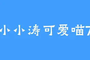 小小涛可爱喵7