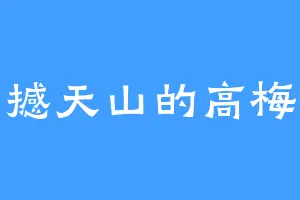 撼天山的高梅