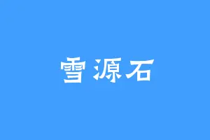 雪源石