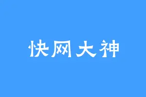 快网大神