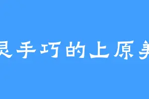 心灵手巧的上原美佳